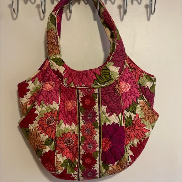 Vera Bradley side by side tote Hello Dahlia RETIRED pattern, Excellent condition - Picture 1 of 5